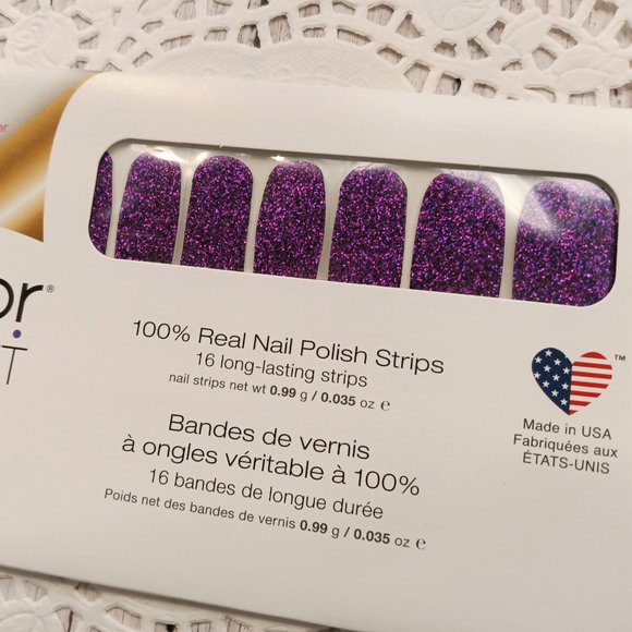 Color Street 100% Nail Polish Strips Ibiza Nights Glitter - Picture 2 of 7